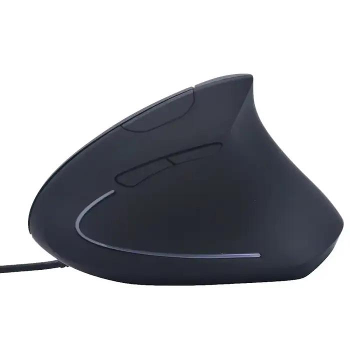 Souris optique verticale conception ergonomique 4 niveaux DPI réglable USB LED