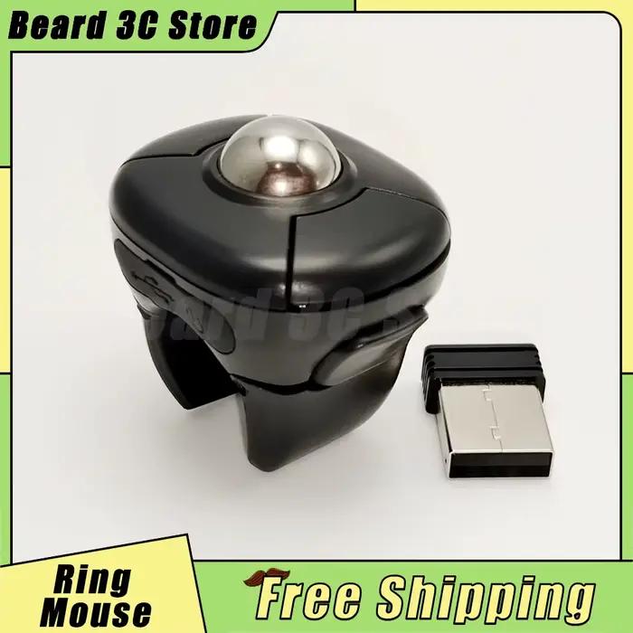 Souris Trackball sans fil double mode 2.4G Bluetooth pour tablette iOS