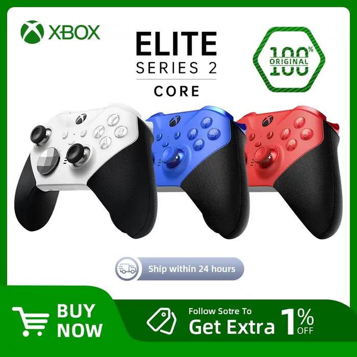 100% nouveau contrôleur sans fil Microsoft Xbox Elite original série 2 cœurs – blanc