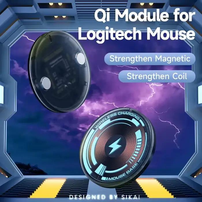 Module de souris Qi pour Logitech G Pro X Superlight 2 DEX Pro2 Lightspeed G703 G502 X Plus Hero G903