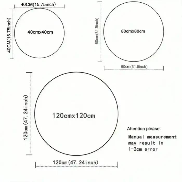 Tapis rond rétro en vinyle pour salle de pratique musicale
