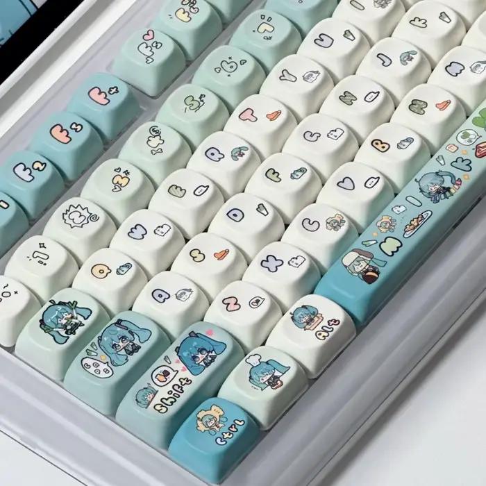 Capuchons de touches Miku thème anime