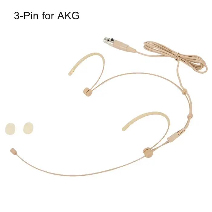 Casque d'écoute Beige réglable à Double crochet d'oreille