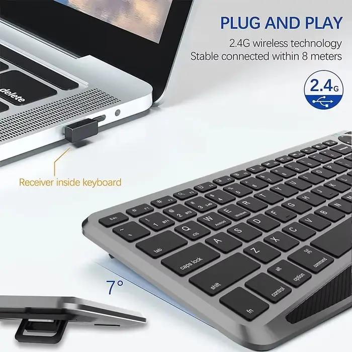 Clavier sans fil Bluetooth avec pavé tactile