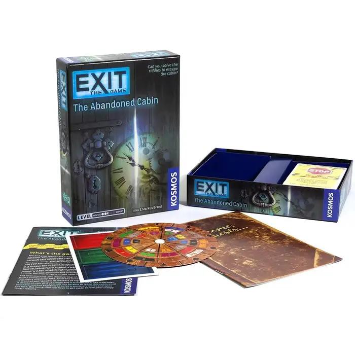 Jeu de société EXIT La cabine abandonnée jeu de stratégie de résolution de puzzle pour 1 à 4 joueurs occasions spéciales occasions de groupe