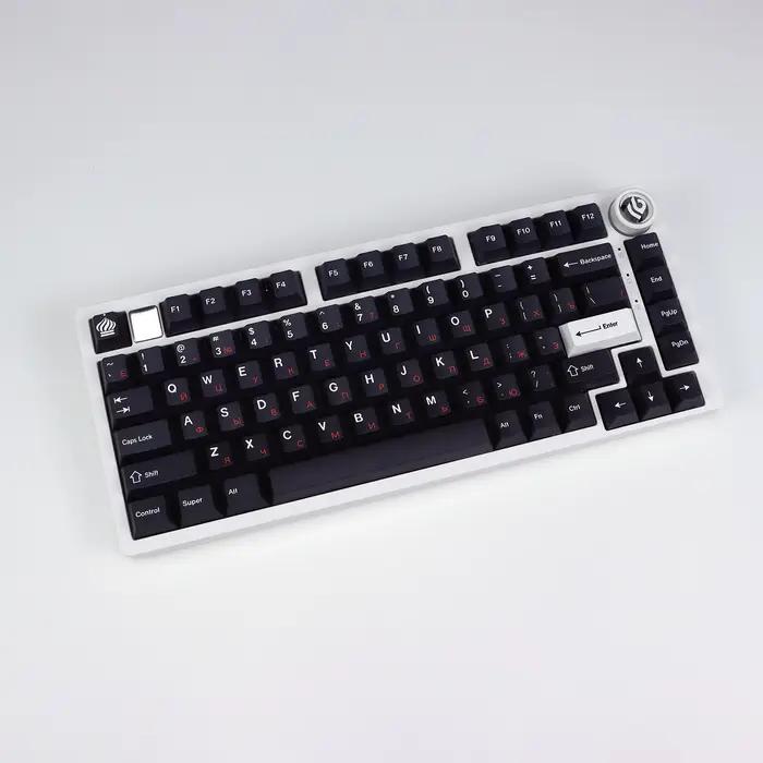 KBDiy GMK – capuchons de touches en PBT rouge cyrilique