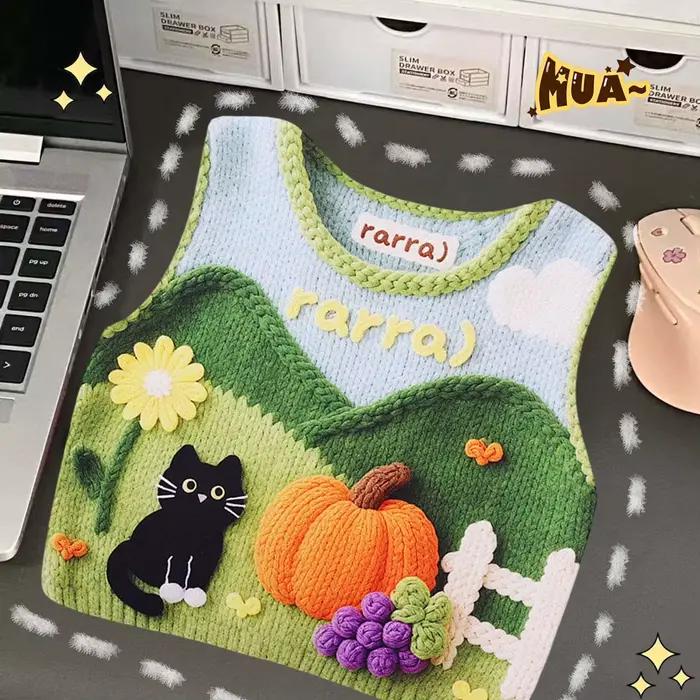 Dessin animé pull en forme de tapis de souris Kawaii clavier