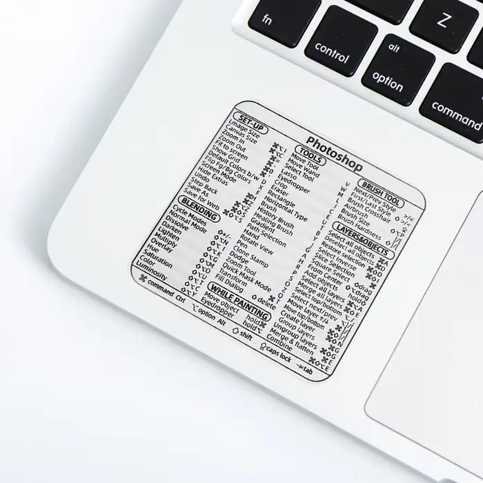 Pour Windows PC ordinateur portable Macbook référence clavier raccourci autocollant Transparent bureau auto-adhésif