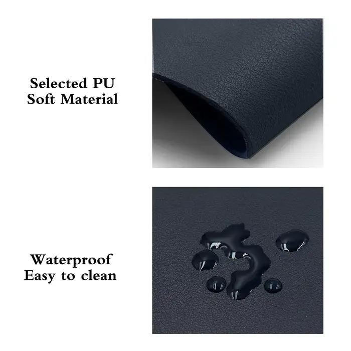 Tapis de souris en PU de couleur unie