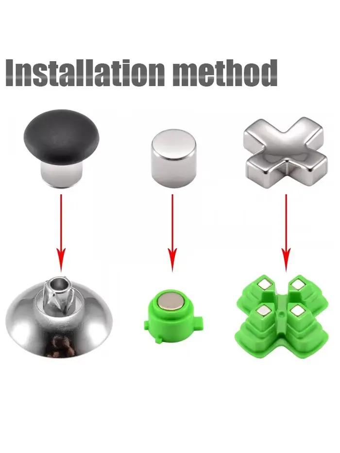 DATA FROG – Kit de boutons de balle en métal pour contrôleur PS4