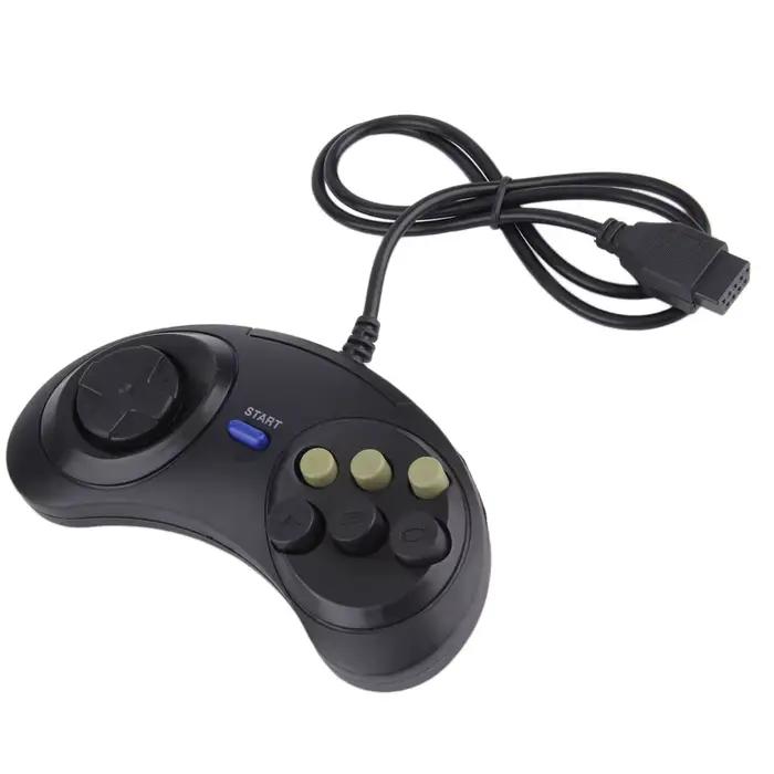 Joypad poignée contrôleur de jeu classique filaire 6 boutons pour SEGA MD2 MAC Mega Drive accessoires de jeu télécommande universelle