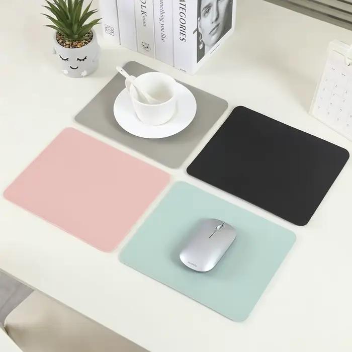 Petit tapis de souris en cuir PU