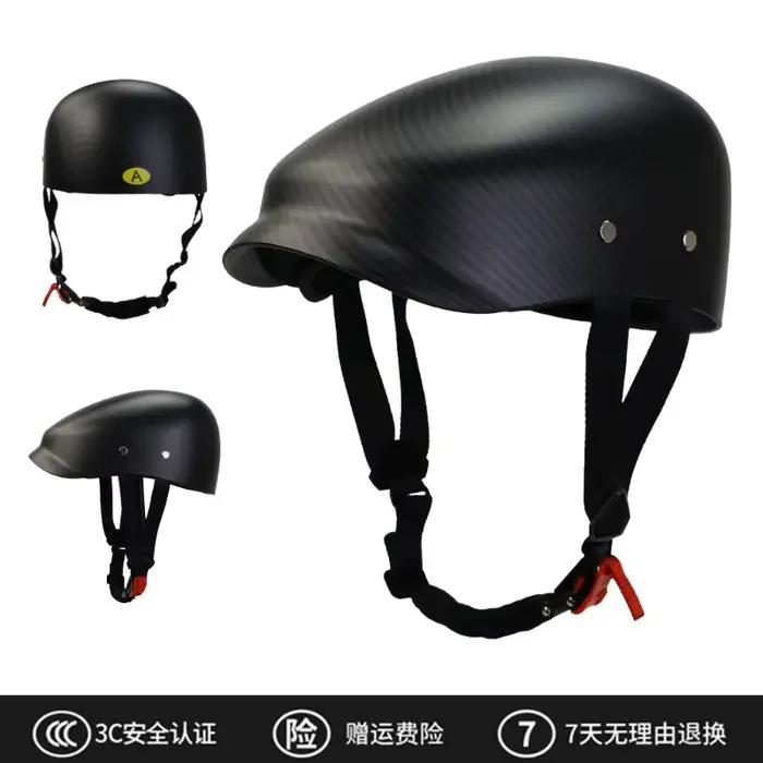 Casque de moto demi-coque respirant pour adultes, idéal pour le skateboard, pour hommes et femmes