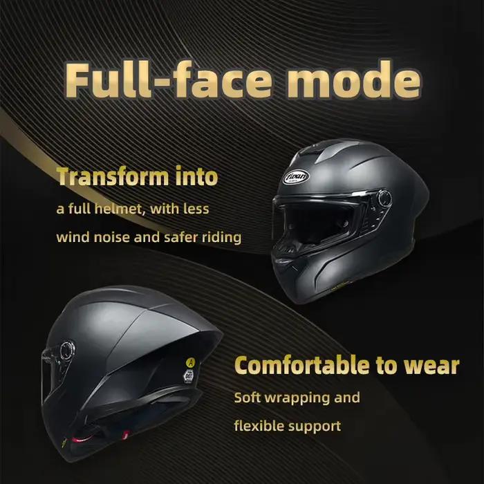Casque intégral de moto allemand 505 Zidan Bullet, certifié 3C, universel quatre saisons pour moto et vélo électrique