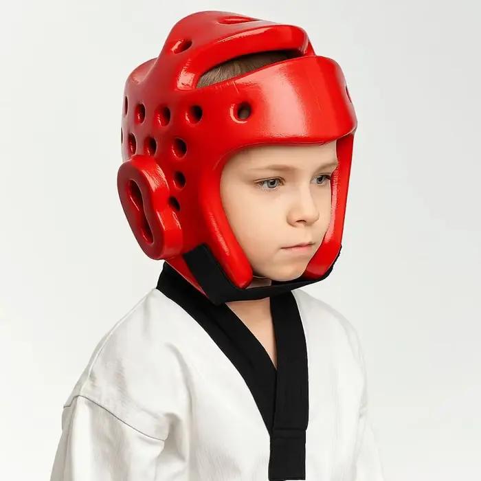 Casque de Taekwondo léger pour enfant, respirant, flexible, masque de combat pour arts martiaux, protection de tête robuste et portable, Taekwondo pour enfants