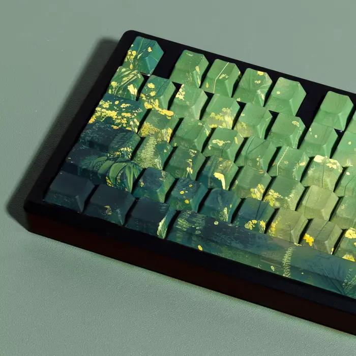 Clavier mécanique pour ordinateur portable avec touches en PBT imprimées sur le côté