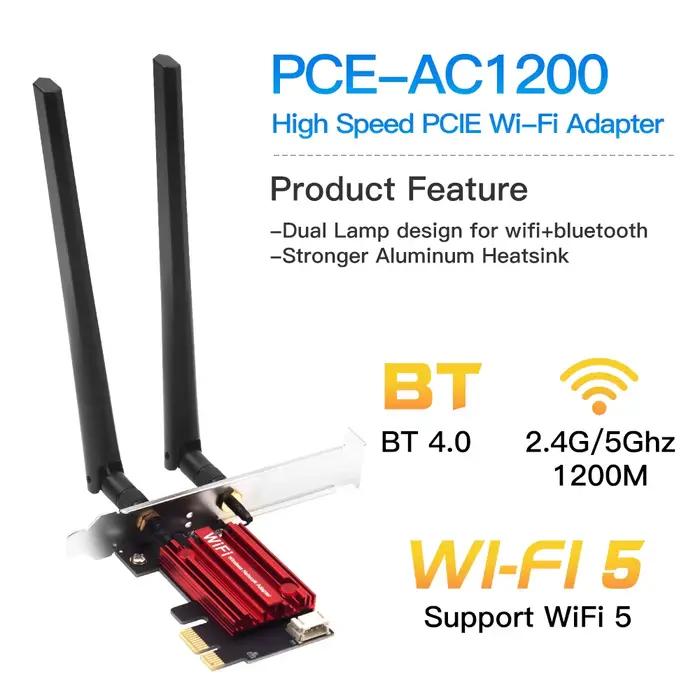 Adaptateur sans fil Wi-Fi 5 PCI-E