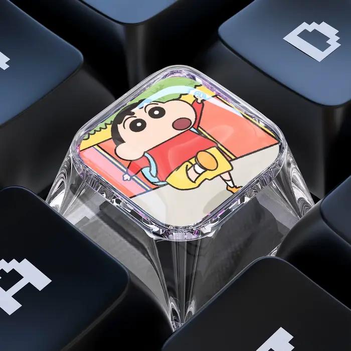 Clavier mécanique DIY personnalisé Shin-Chan avec touches mignonnes