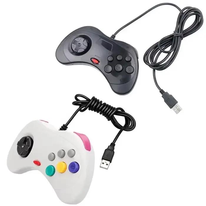 Manette de jeu filaire classique USB pour système Segas Saturn