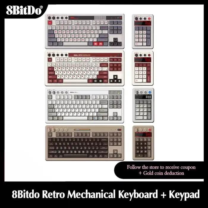 Clavier mécanique rétro 8BitDo avec pavé numérique rétro 18 Compact