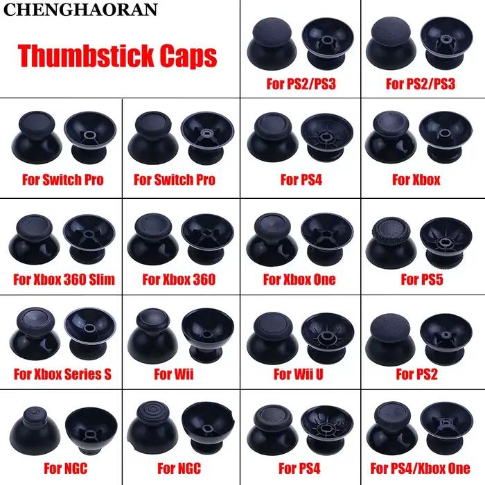 1 ensemble pour PS2 PS3 PS4 Pro PS5 Switch Pro Xbox One 360 contrôleur 3D analogique Joystick pouce bâton poignée capuchons pièces de réparation