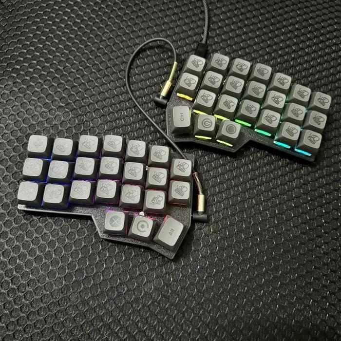 Corne V4.1 Kit de clavier divisé Support QMK/VIAL filaire rvb personnalisé HotSwap klaxon ergonomique v4.1 conception claviers main gauche et droite