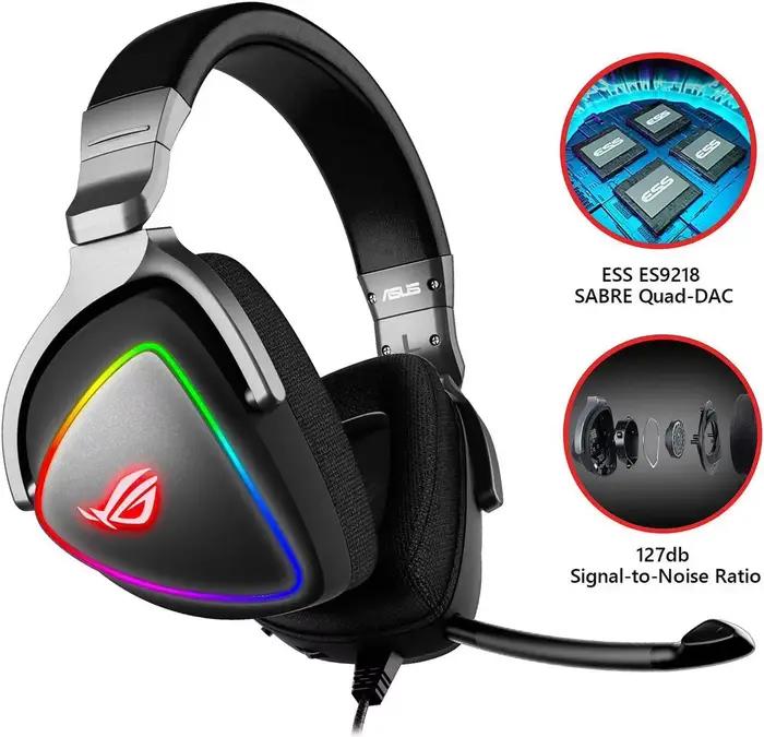 Casque de jeu ASUS RGB QUAD-DAC 7.1 canaux USB