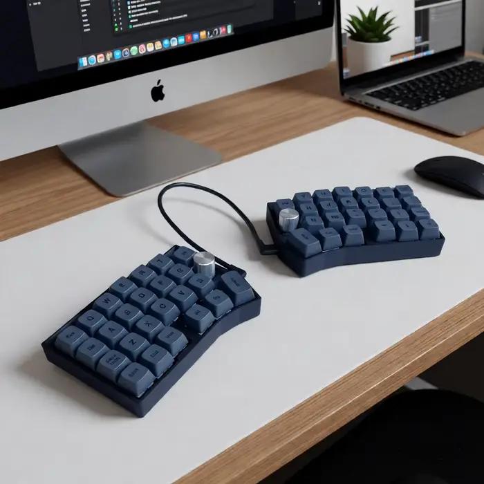 Clavier mécanique filaire divisé