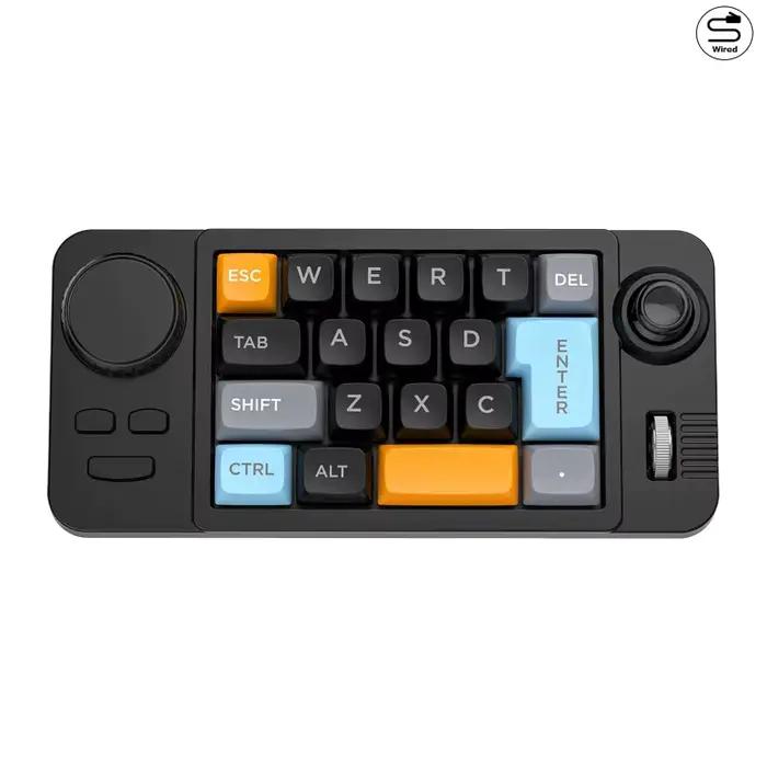 Clavier mécanique filaire programmable avec molette de réglage du volume