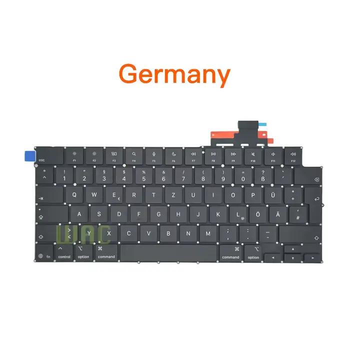 Nouveau clavier M4 A3240 A3241 pour MacBook Air 13" 15" US UK Anglais Français Russe Espagnol Italien Portugais Disposition UE Année 2025