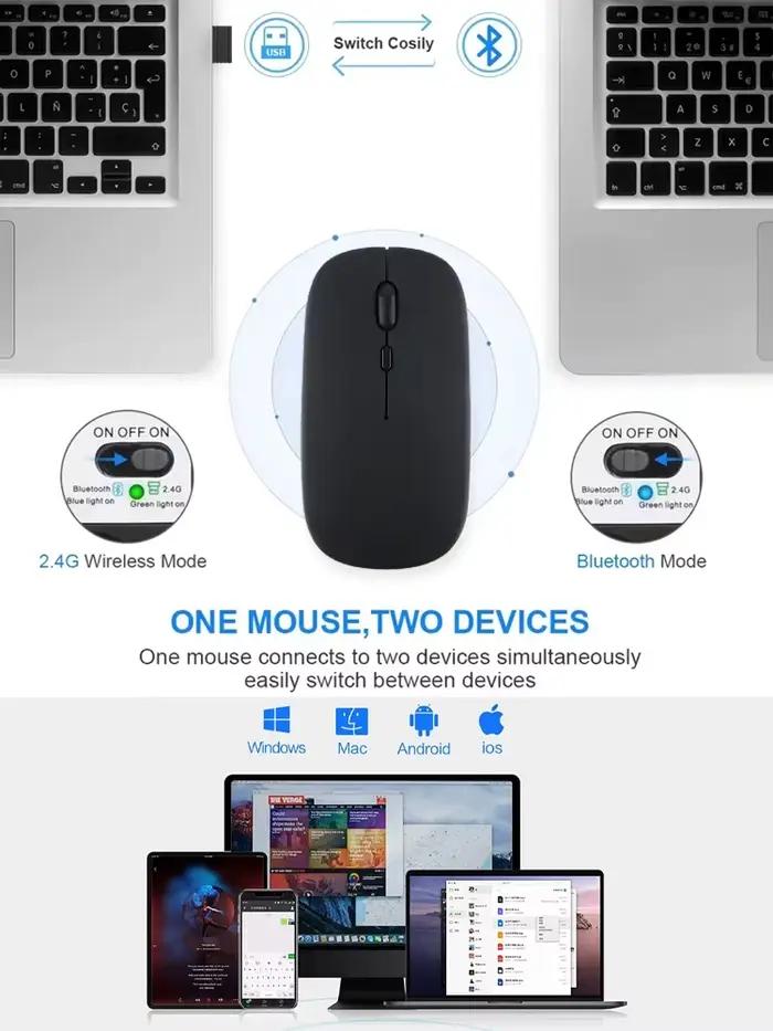 Souris Bluetooth silencieuse Marcaron ordinateur portable