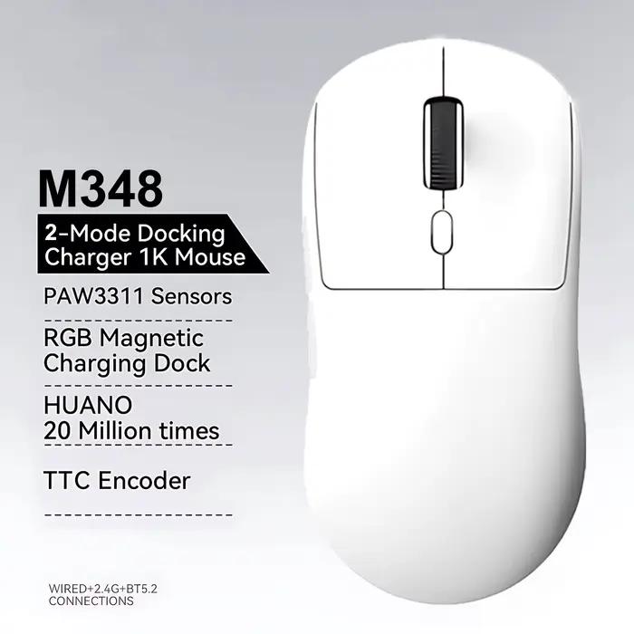 2026 M348 souris super légère Bluetooth 2.4G