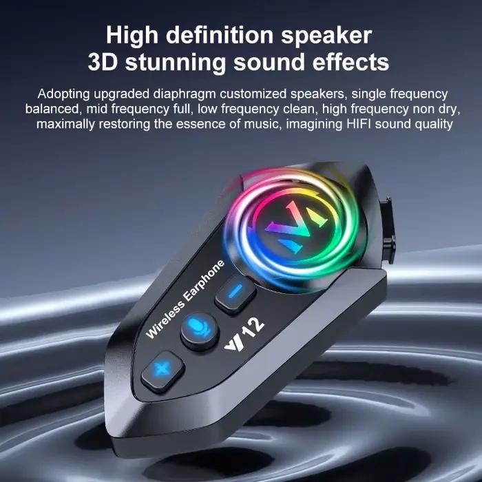 Casque de moto Bluetooth 5.4