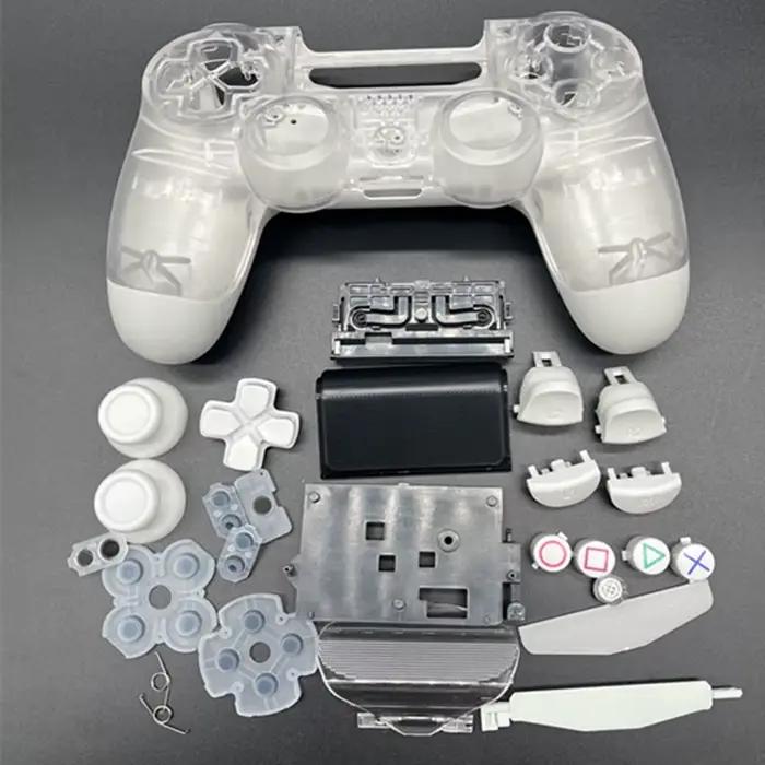 Pour PS4 Pro JDS-050 /JDS-055 JDM-050/JDM-055 remplacement de contrôleur boîtier Transparent coque