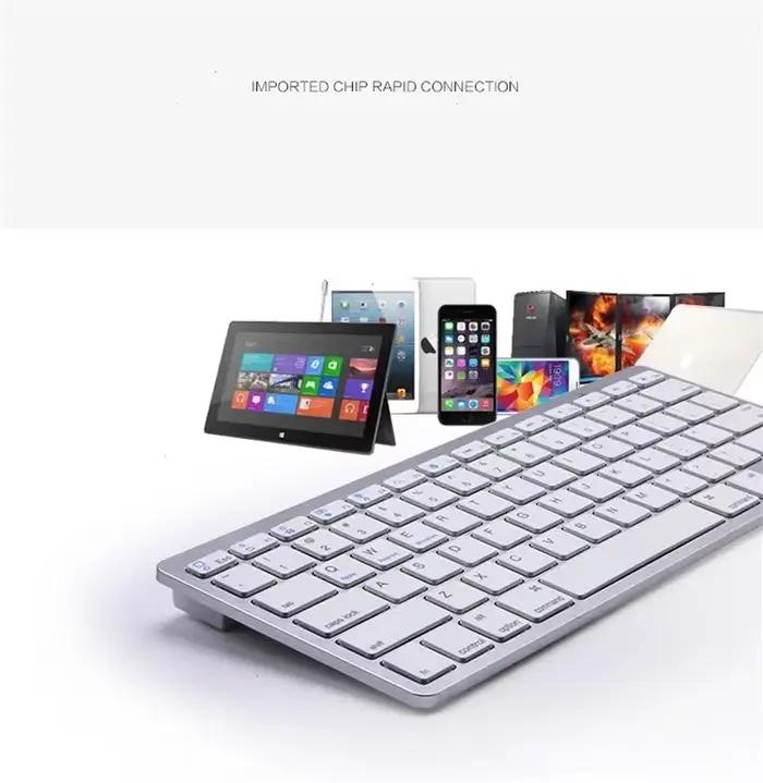 Clavier Bluetooth sans fil Portable hébreu/coréen/arabe/russe/espagnol/japonais pour tablette iPad téléphone PC Android IOS Windows