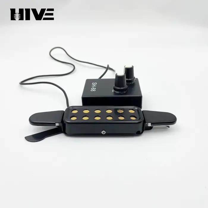Accessoires pour guitare acoustique : Micro pour trou de son avec réglage du volume, Micro de guitare pour trou de son sans trou ouvert SH-88