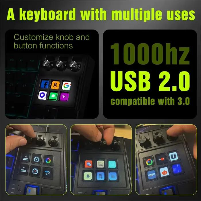 NOUVEAU! Clavier mécanique visuel AI Mirabox K1 PRO