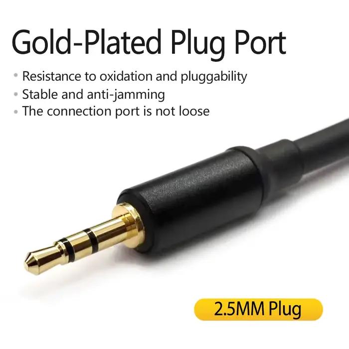 Câble Audio pour casque d'écoute enroulé Durable
