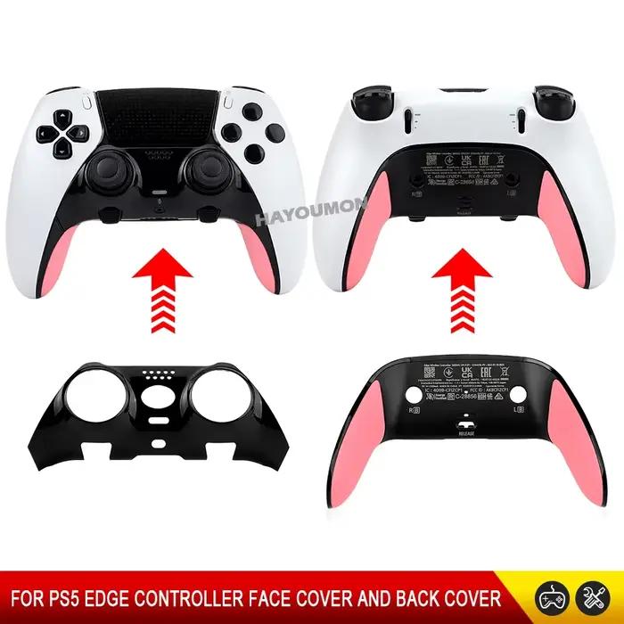 Coque décorative supérieure et inférieure 2 en 1 pour manette sans fil PS5 Edge