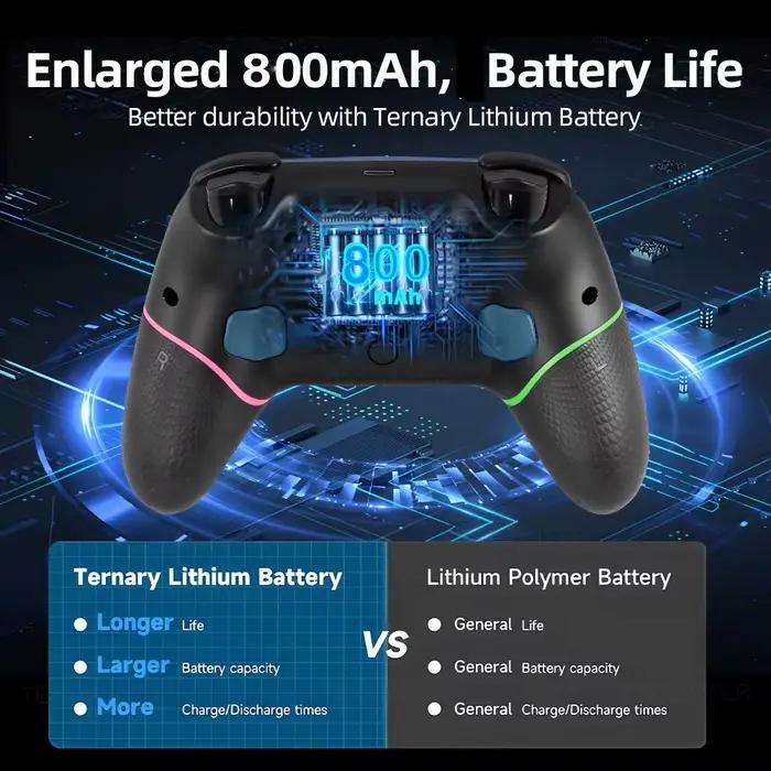 Contrôleur Bluetooth sans fil pour Nintendo Switch 2/PS3/PS4