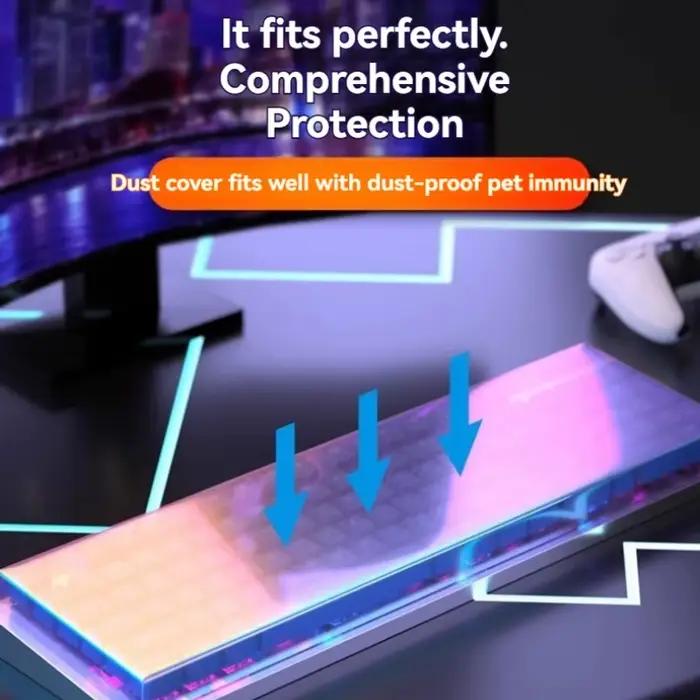 Wooting 60He +/80He housse anti-poussière pour clavier mécanique Film de protection Transparent