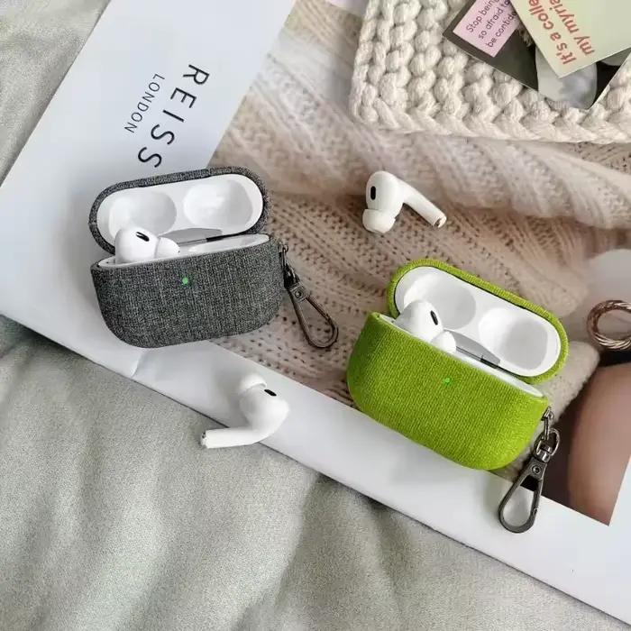 Étui Airpods Pro2 en tissu pour Apple Airpods 4 3 2 1 Pro 2