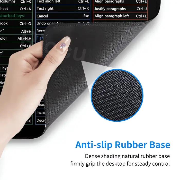 Raccourcis clavier Excel Word PPT PS PR CDR Tapis de souris étendu Bureau PC