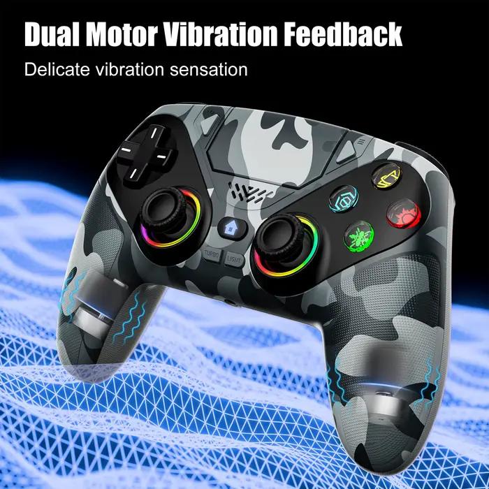 Manette Bonacell sans fil pour PS5 et PC avec effets Hall RGB, joystick linéaires, programmation Turbo et Marco, compatible pour PlayStation 5 Pro et Slim, ambiance lumineuse personnalisable, expérience de jeu ultime