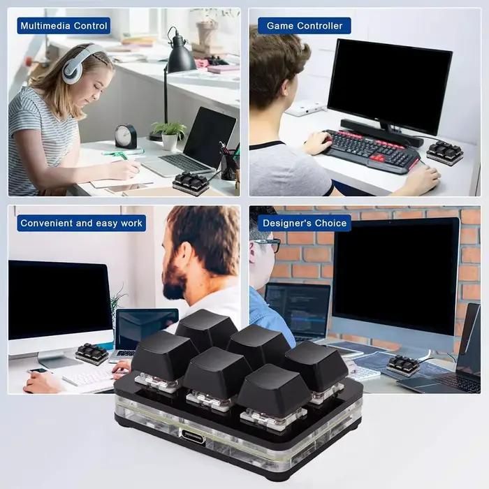 Mini clavier Bluetooth personnalisé à 6 touches