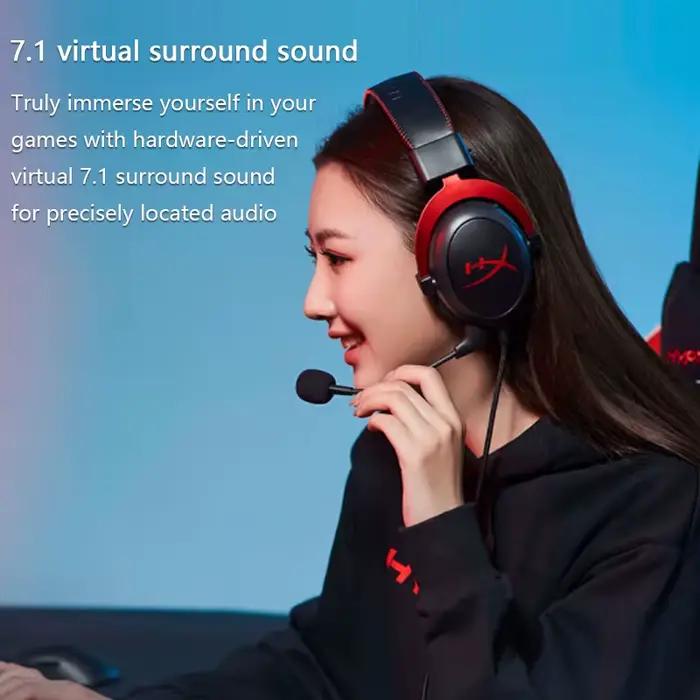Major 4 casque de jeu Hi-Fi 7.1 son Surround/micro détachable/carte son USB pour PC PS Cloud 2