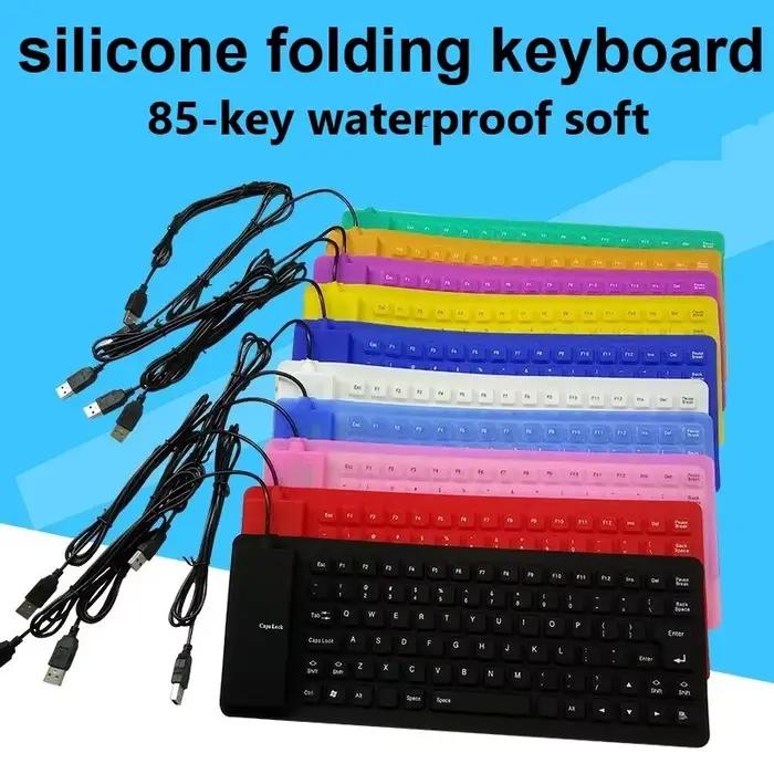 Mini clavier USB de jeu pliable en Silicone