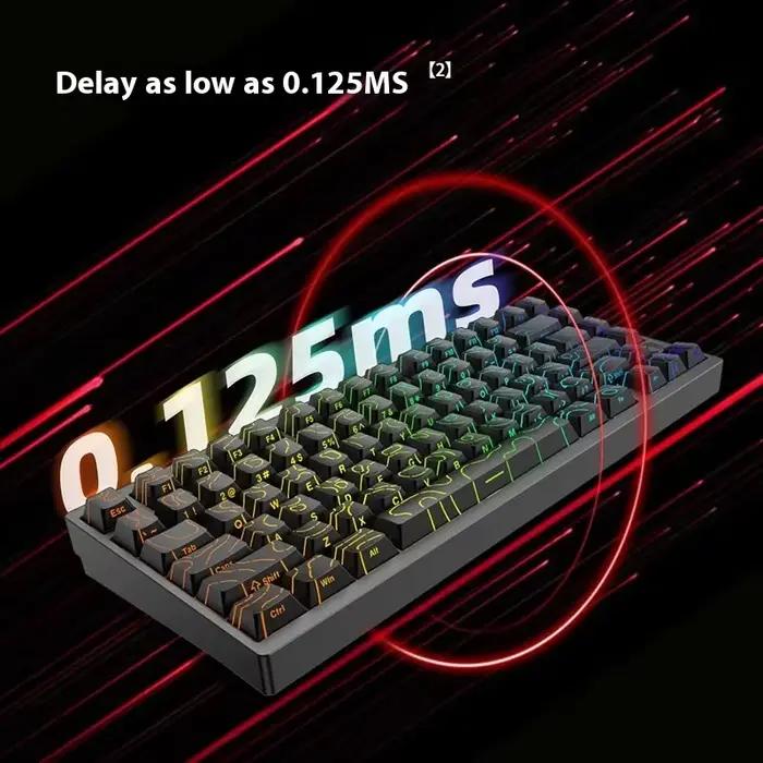 IROK MG75 PRO MG75 Max clavier mécanique de jeu magnétique RT0.001mm 8K 0.125ms retard aluminium rvb échange à chaud clavier de jeu filaire