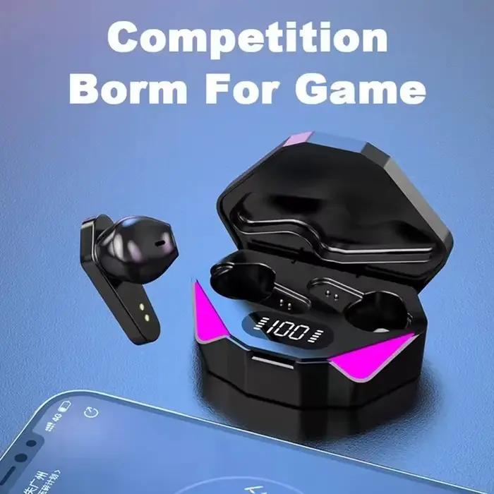 TWS casque sans fil Bluetooth affichage LED écouteurs de joueur avec micro