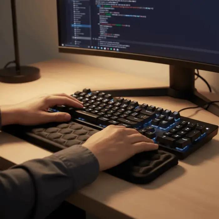 Repose-poignet ergonomique pour clavier